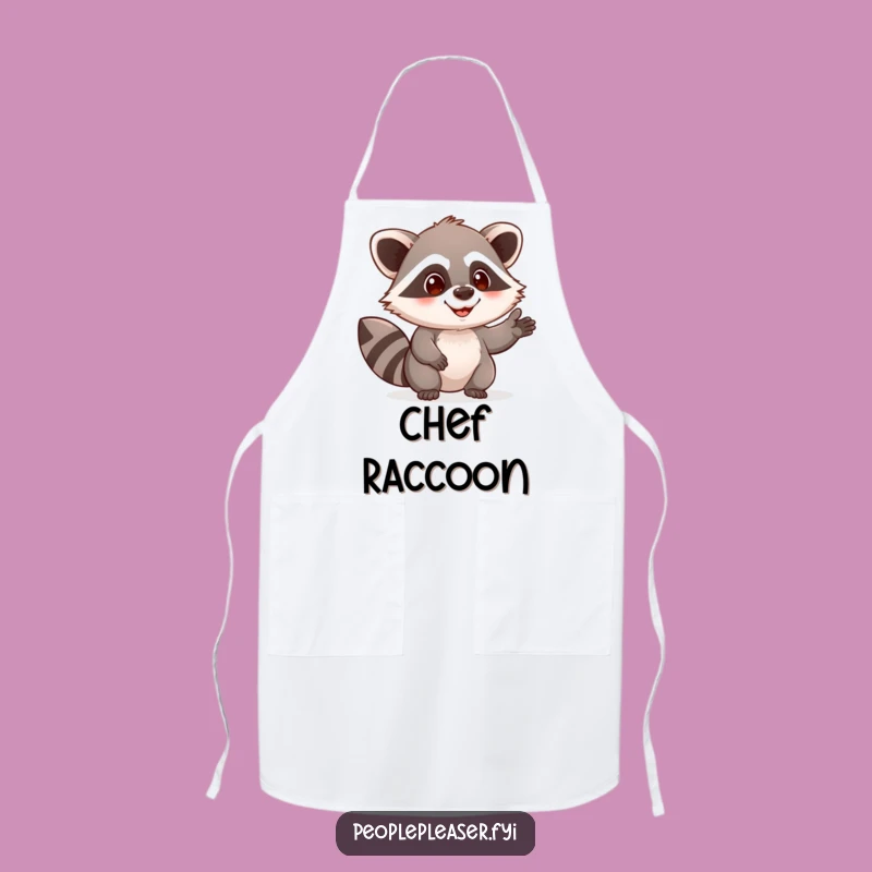 Funny Raccoon Chef Apron: Cute Character Helping, Stylish & Hilarious Cooking Gift!