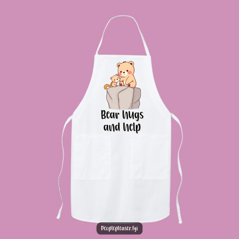 Funny Bear Chef Apron: Cook with Kindness - Funny Gift