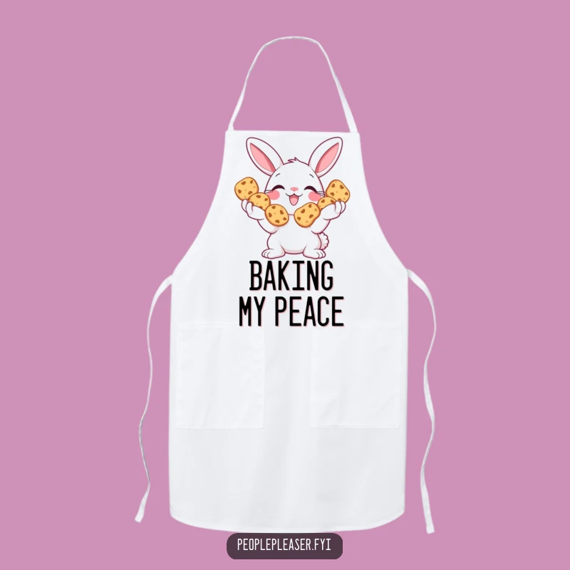 Funny Bunny Cookie Apron: Baking Buddy Helper, Practical & Funny Kitchen Gift!