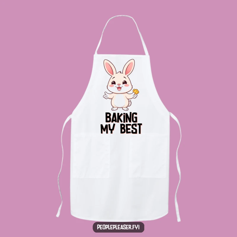 Funny Bunny Treats Apron: Bake & Share with Comedic Sweetness!