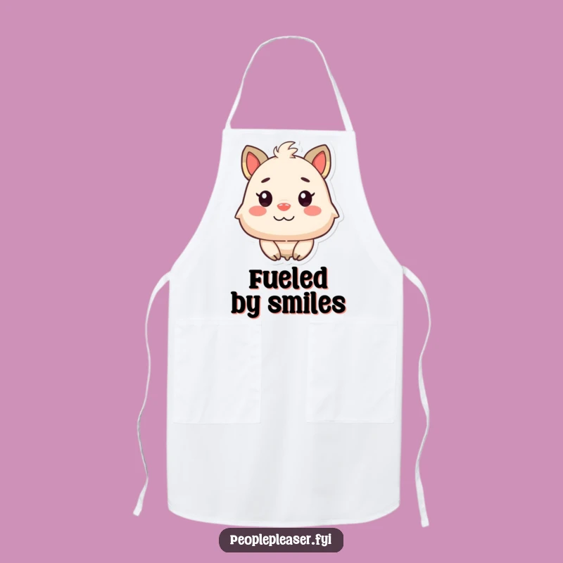 Funny Happy Face Apron: Satisfied Animal's Joy, Kitchen Funny Gift Essential
