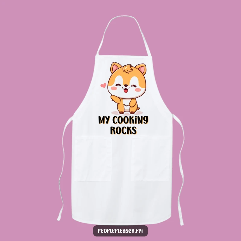 Funny Apron: Pleased Animal Receives Compliment, Kitchen Cheer for the Appreciative Cook Gift