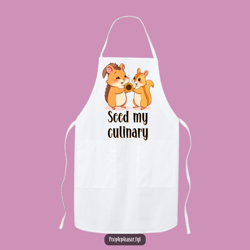 Funny Hamster & Squirrel Seed Gift Apron, Cooking & Baking Fun