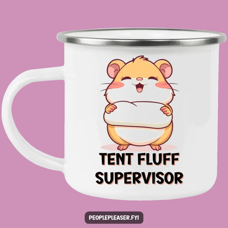 Funny Hamster Camp Cozy Mug - Outdoor Comfort Gift