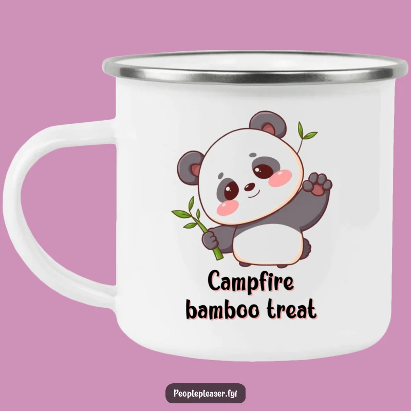 Funny Panda Bamboo Camping Mug: Sweet Sips on Your Adventures