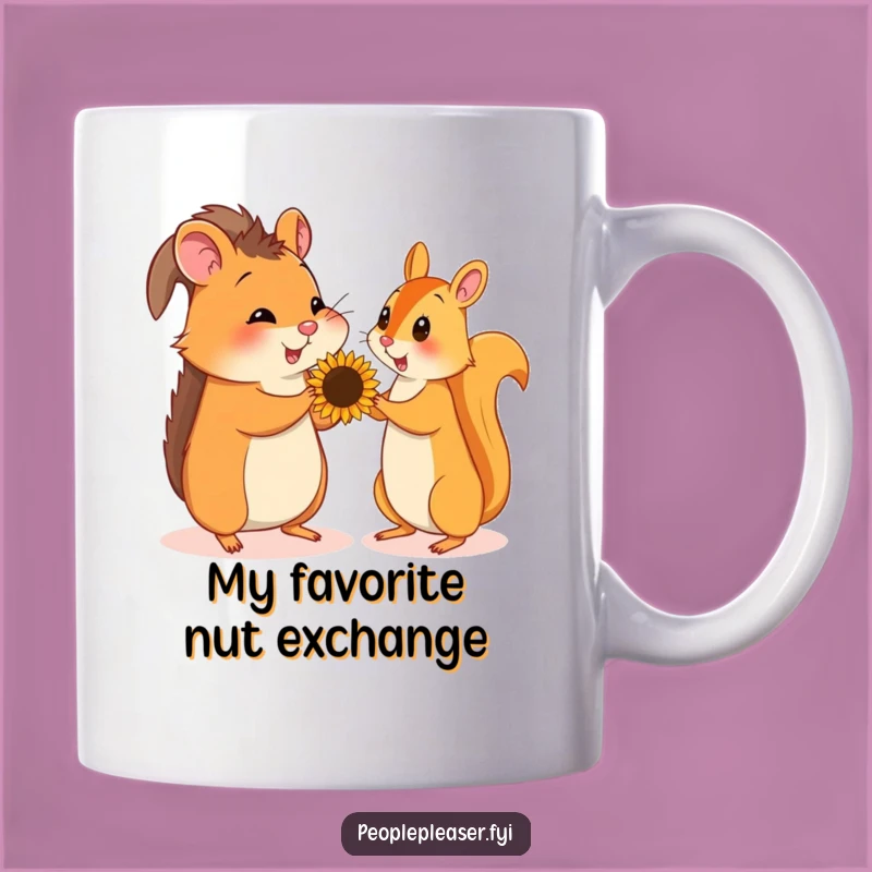 Funny Hamster & Squirrel Friendship Mug, Adorable Cute Gift for Animal Lovers