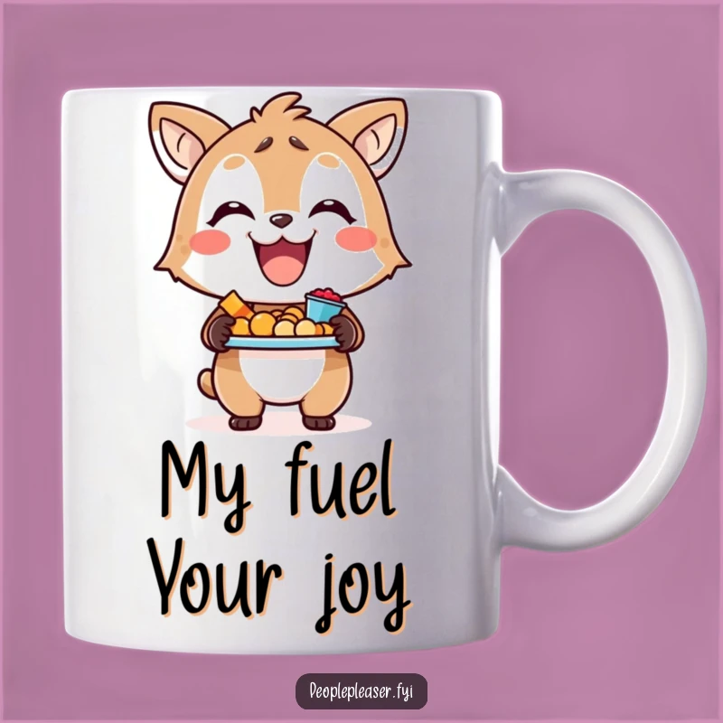 Funny Happy Animal Snack Tray Mug - Perfect Humorous Gift for Snack Lovers