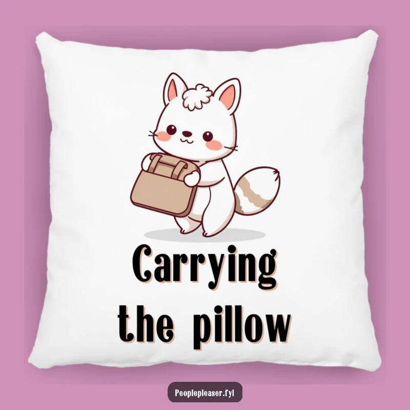 Funny Accent Pillow - Helpful Animal, Cozy Funny Gift for Your Sofa!