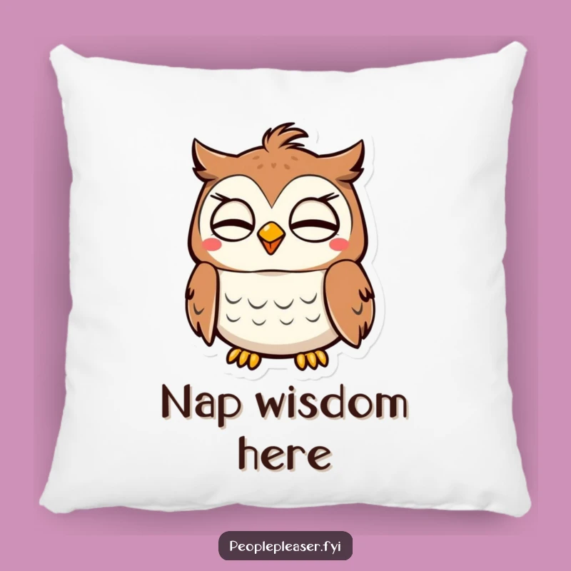 Funny Owl Nodding Pillow: Snuggle Up with Wise Approval!