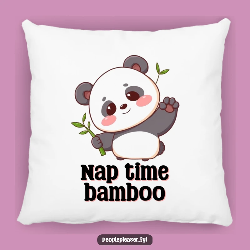 Funny Panda Bamboo Pillow: Cozy Cushion with a Sweet Panda Expression