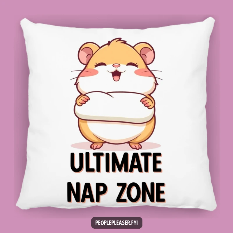 Funny Hamster Nesting Pillow - Comfy Cozy Cushion Gift