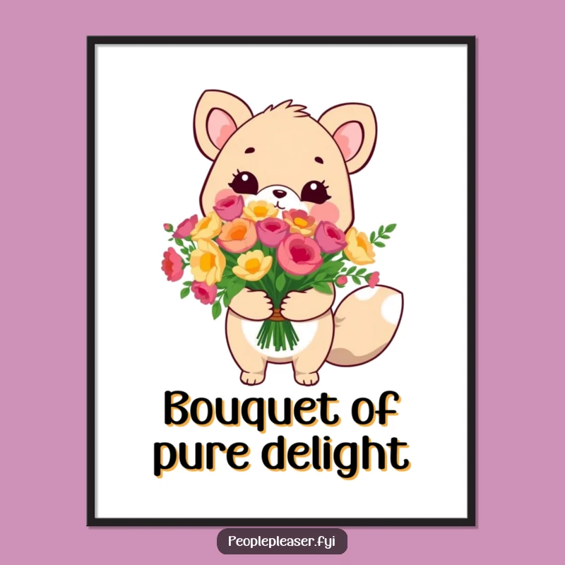 Funny Cute Animal Digital Art: Instant Sweetness, Perfect Download!