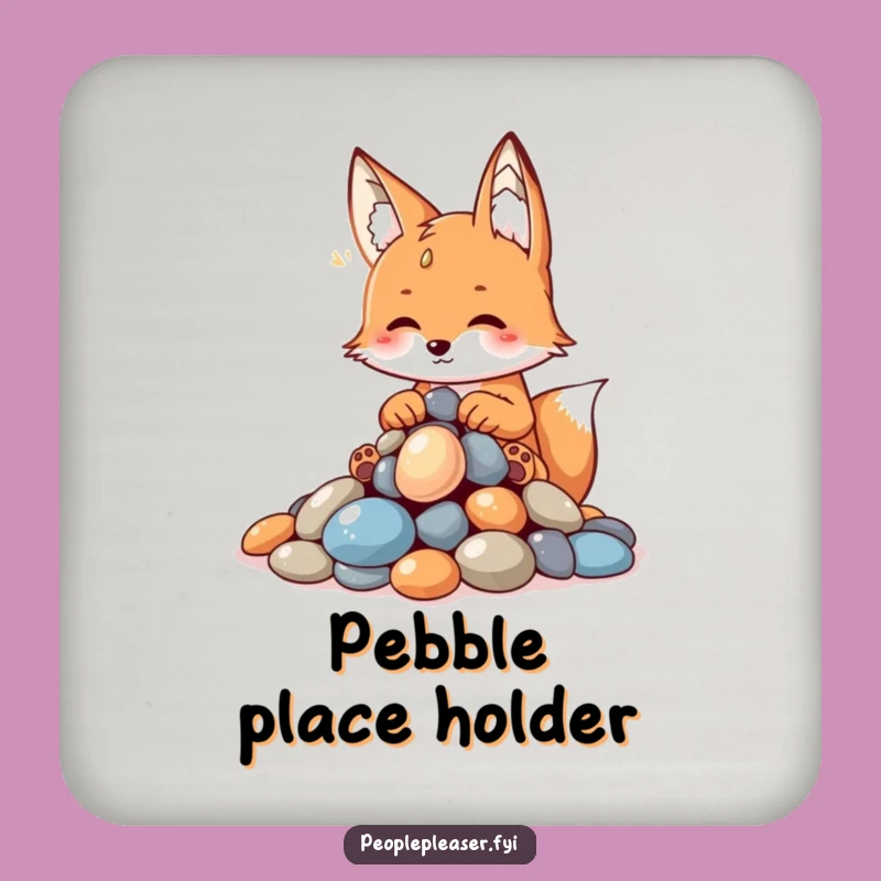 Funny Fox Pebble Coasters: Protect Surfaces with Hilarious Cleverness
