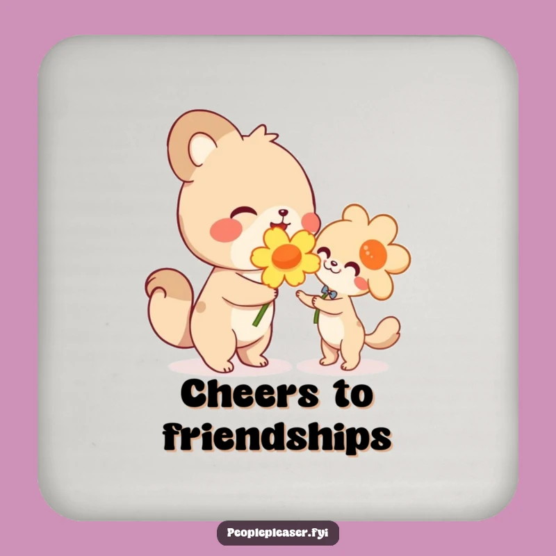 Funny Gifting Animal Coaster - Protect Surfaces with Kindness!