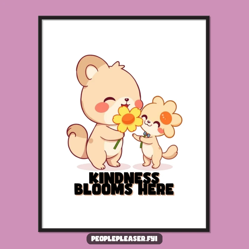 Funny Gifting Animal Poster - Wall Art for the Kindhearted!