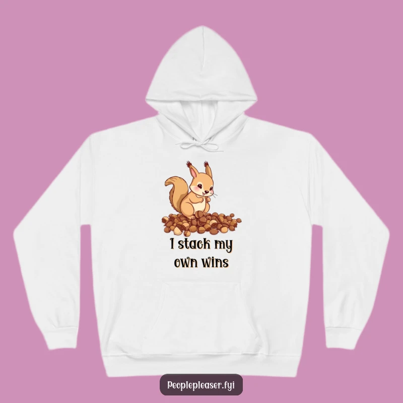 Cozy Funny Squirrel Organizer Hoodie: Warm and Funny Gift for the Tidy
