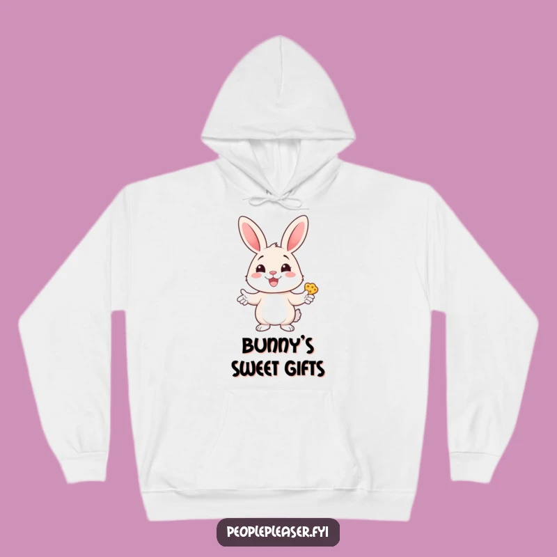 Funny Bunny Treats Hoodie: Cozy Up with Comedic Sweetness & Smiles!