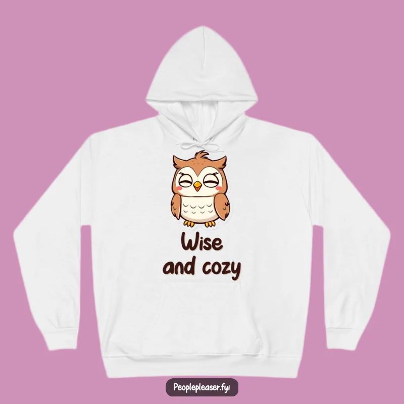 Funny Owl Nodding Hoodie: Stay Cozy and Wise with Approval!