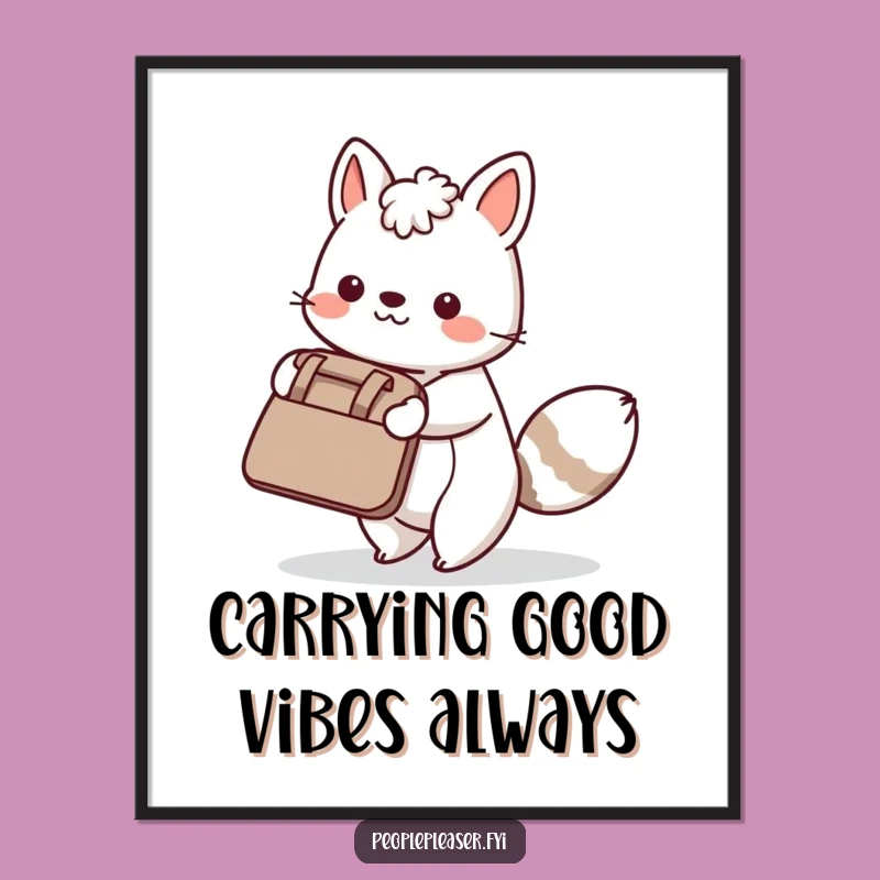 Funny Free Printable Wall Art: Helpful Animal Companion - Quirky Downloadable Decor