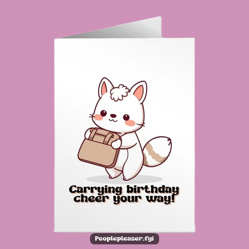 Funny Free Printable Birthday Card: Helpful Animal Friend - Instant Download Gift