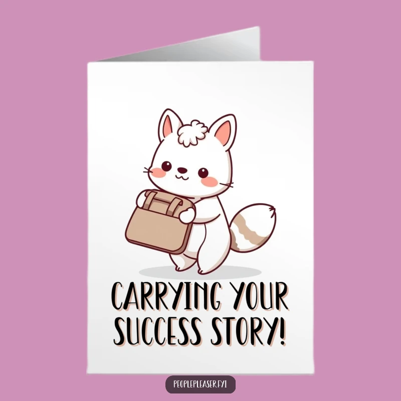 Free Printable Congratulations Card: Helpful Animal Buddy - Downloadable Funny Gift
