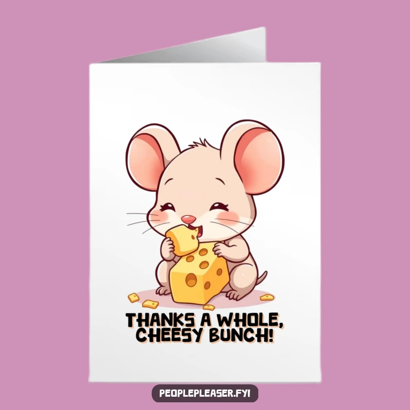 Free Printable Thank You Card: Generous Mouse Shares Final Cheese