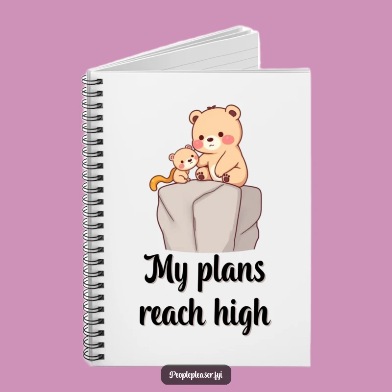 Funny Bear Helping Notebook: Jot Down Kind Thoughts - Funny Gift