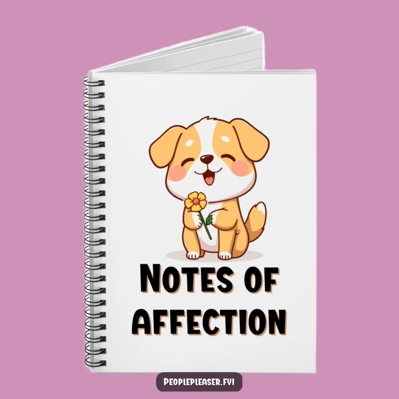 Funny Dog Notebook: Cheerful Pup Flower Journal, Perfect Funny Gift for Writers!