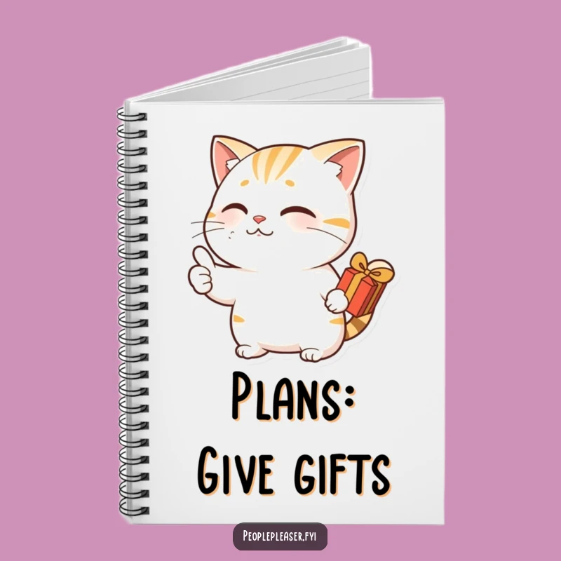 Funny Nodding Cat Thumbs Up Notebook - Journal Funny Cat Gift