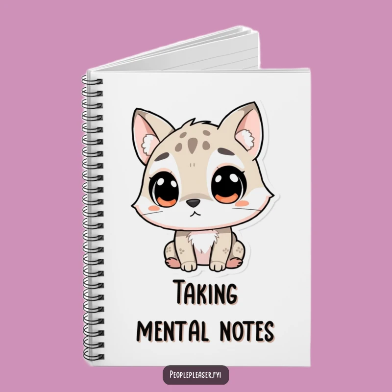 Funny Notebook: Curious Animal Listening Intently, Perfect for Jotting Down Observations Gift