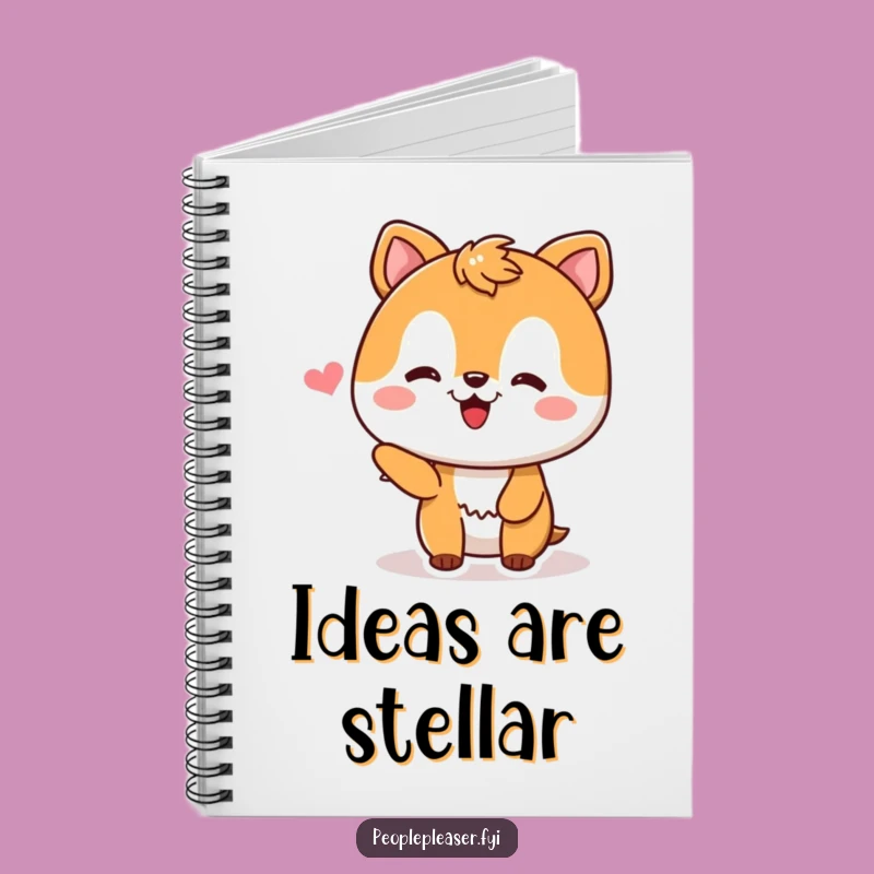 Funny Notebook: Pleased Animal Receives Compliment, Perfect for Jotting Down Praise Gift
