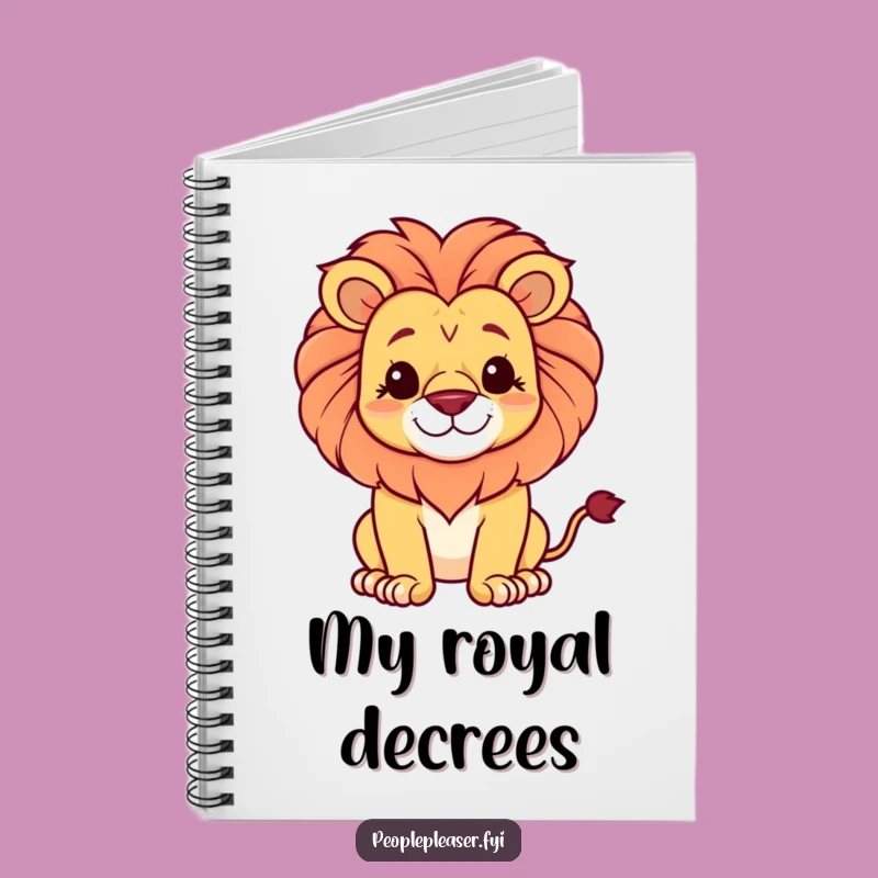 Funny Proud Lion Notebook: Gentle King's Journal Gift