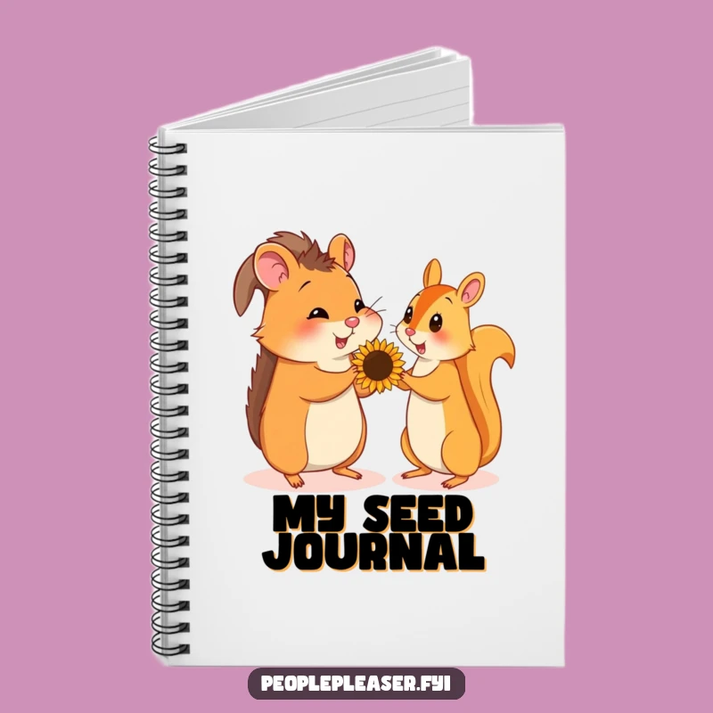 Funny Hamster & Squirrel Seed Gift Notebook, Journal for Ideas