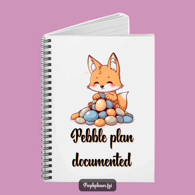 Funny Fox Pebble Notebook: Organize Your Ideas with Clever Charm