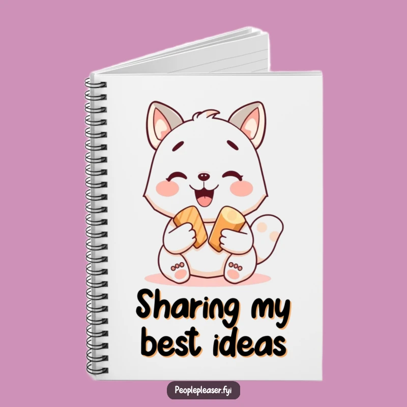 Funny Happy Animal Sharing Treat Notebook - Jot Down Fun Notes and Gifts!