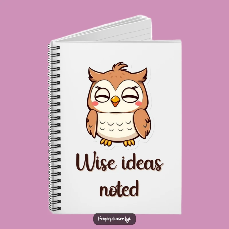Funny Owl Nodding Notebook: Jot Down Wise Thoughts!