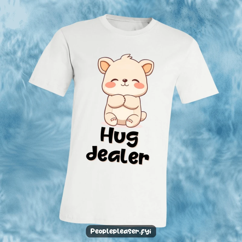 Funny Comforting Hug T-Shirt: A cute animal extending a warm, heartfelt hug, symbolizing love and support.
