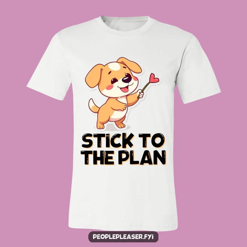 Funny Dog Fetching Stick T-Shirt: Hilarious and Playful Canine Tee