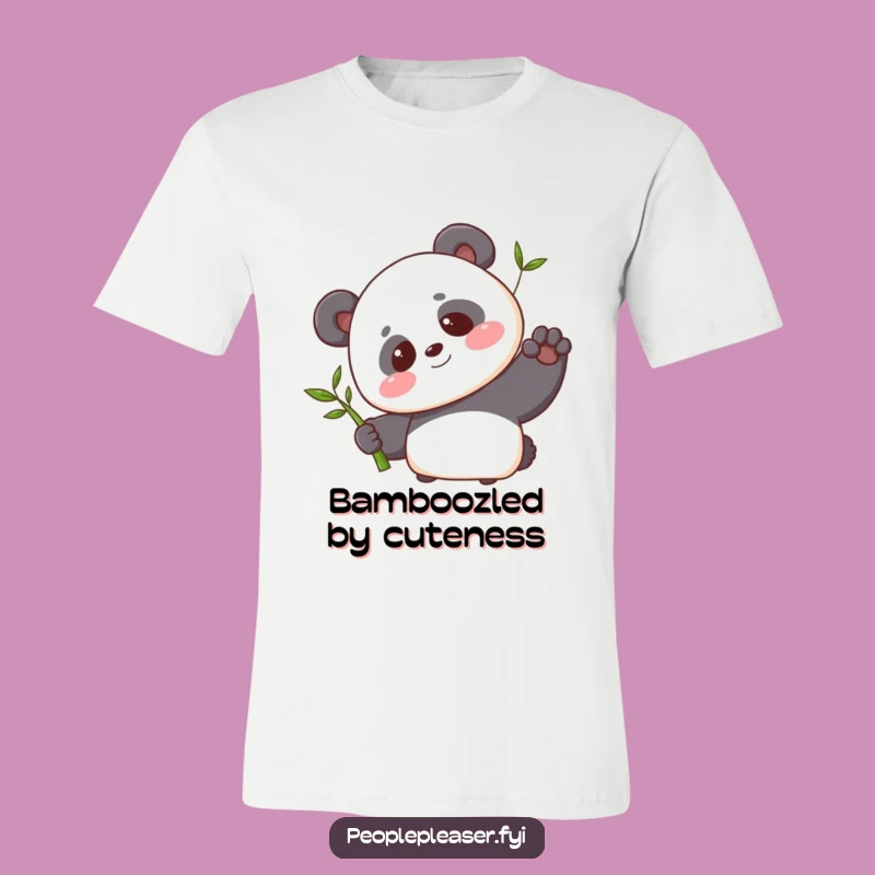 Funny Panda Bamboo T-Shirt: Cute and Funny Wear for Gentle Souls