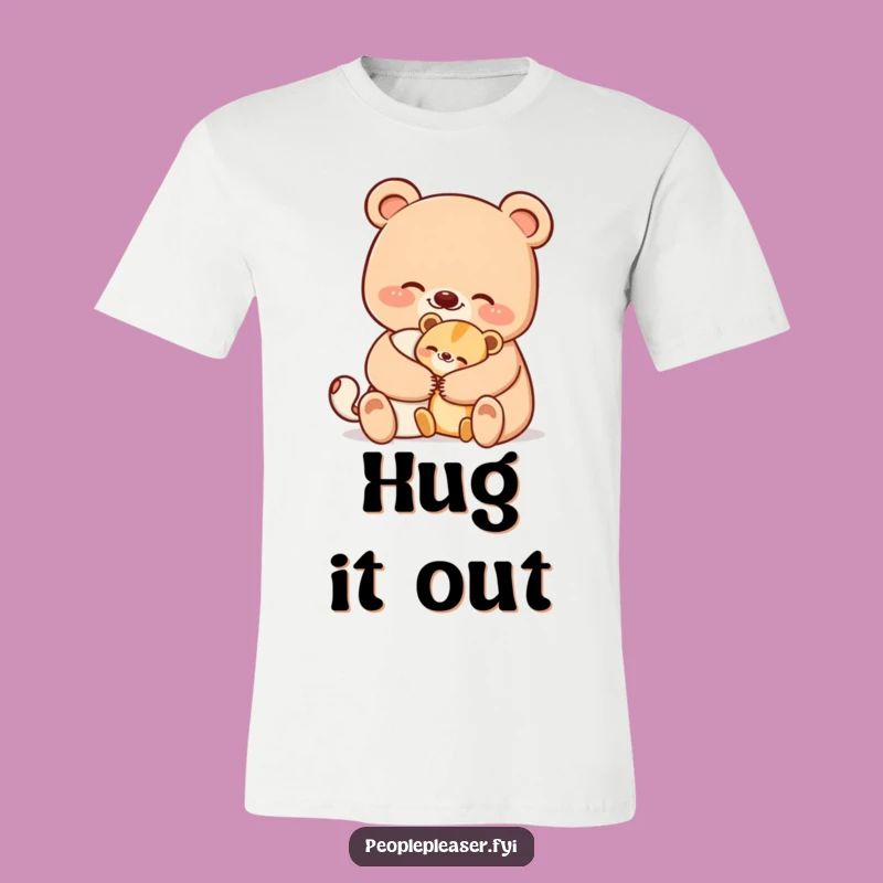 Funny Bear Hug T-Shirt: Wear Your Comfort with Comedic Hugs!