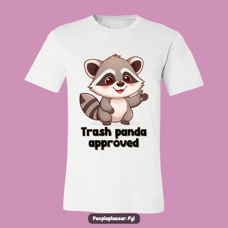 Funny Raccoon Help T-Shirt: Cute Character Lending Hand, Comfy & Hilarious Gift!