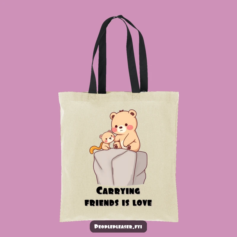 Funny Bear Helping Tote: Carry Your Essentials with this Funny Gift