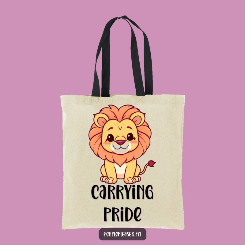 Funny Proud Lion Tote: Gentle King's Regal Bag Gift