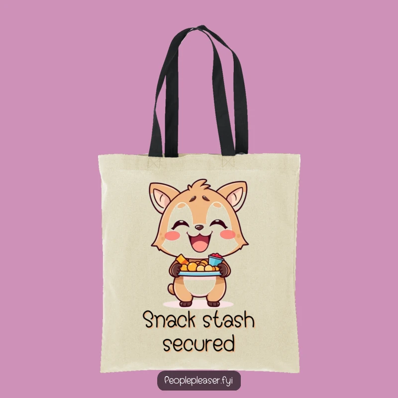 Funny Tote Bag - Smiling Animal Snack Tray - Practical & Amusing Gift
